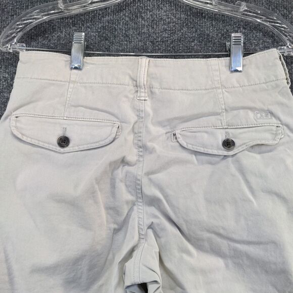 American Eagle Men's Classic Next Level Flex Chino Shorts Gray 28 Cotton Blend - Picture 3 of 13